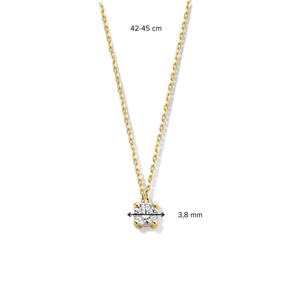 Collana Olivia 0,20 crt. oro giallo
