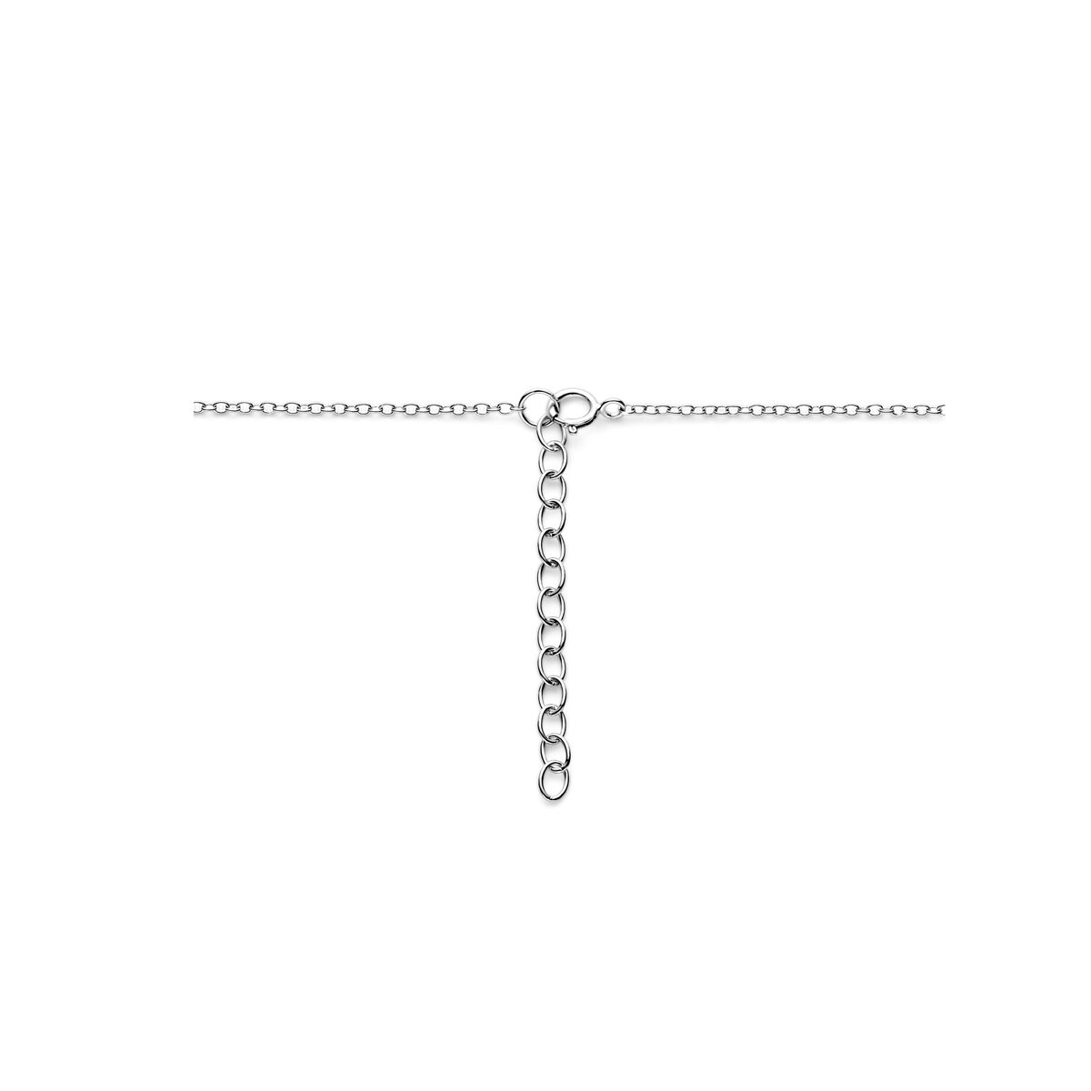 collana infinity zirconia 41 + 4 cm argento placcato rodio