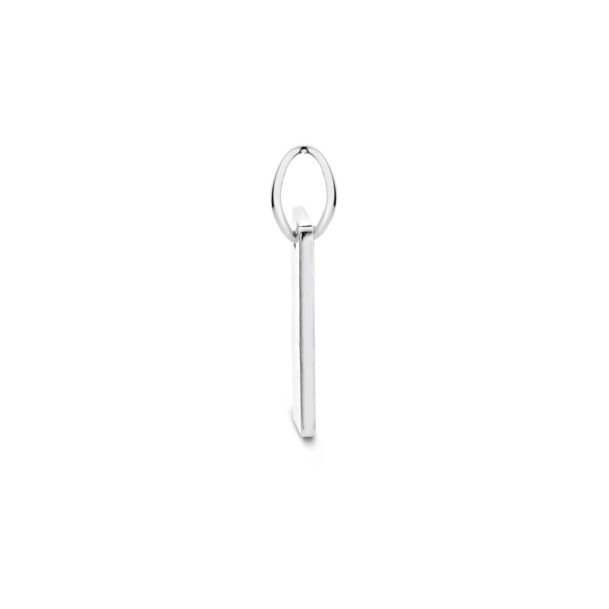 ciondolo da incidere 13,5 mm argento rodiato