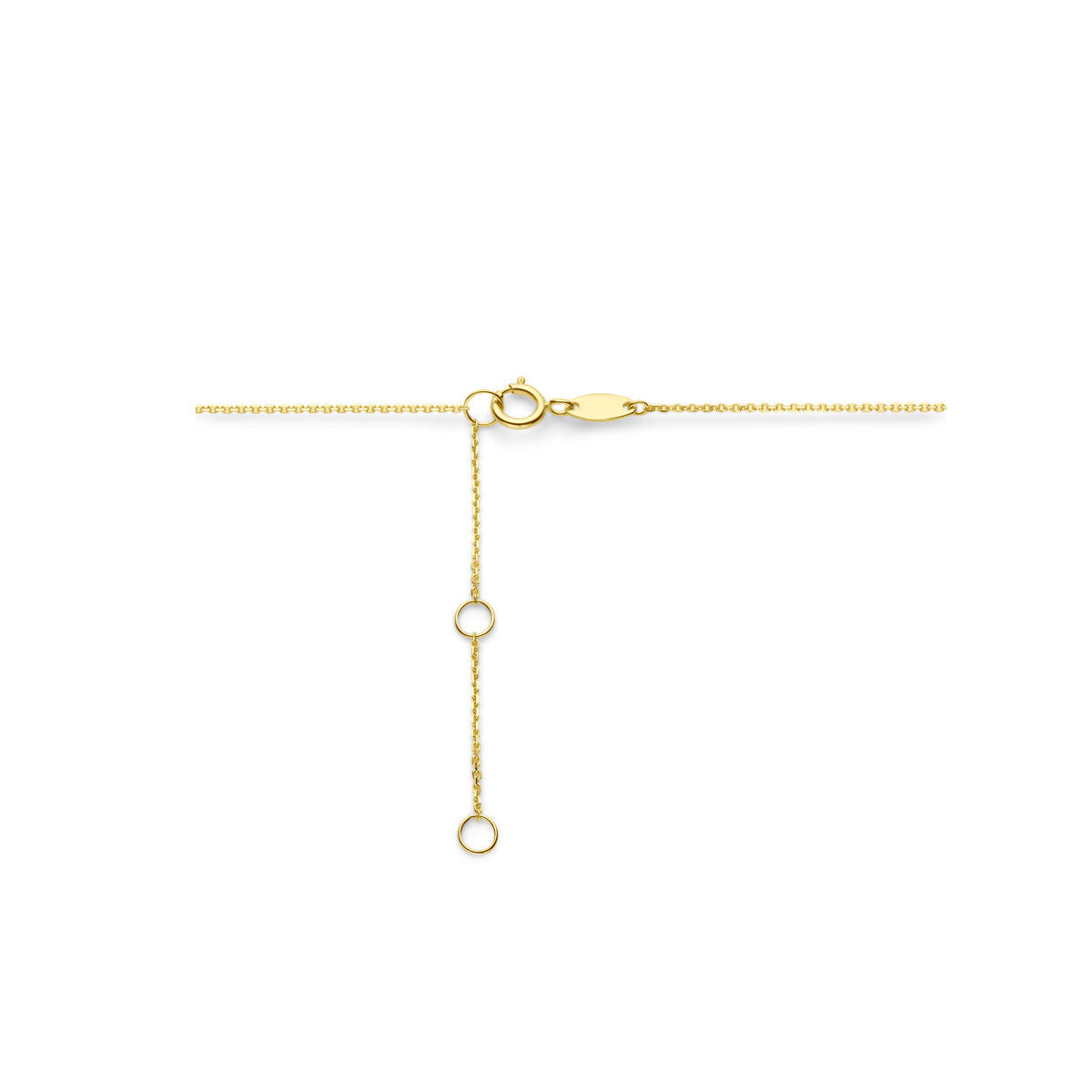 collana cuore 41 - 43 - 45 cm oro giallo 14K