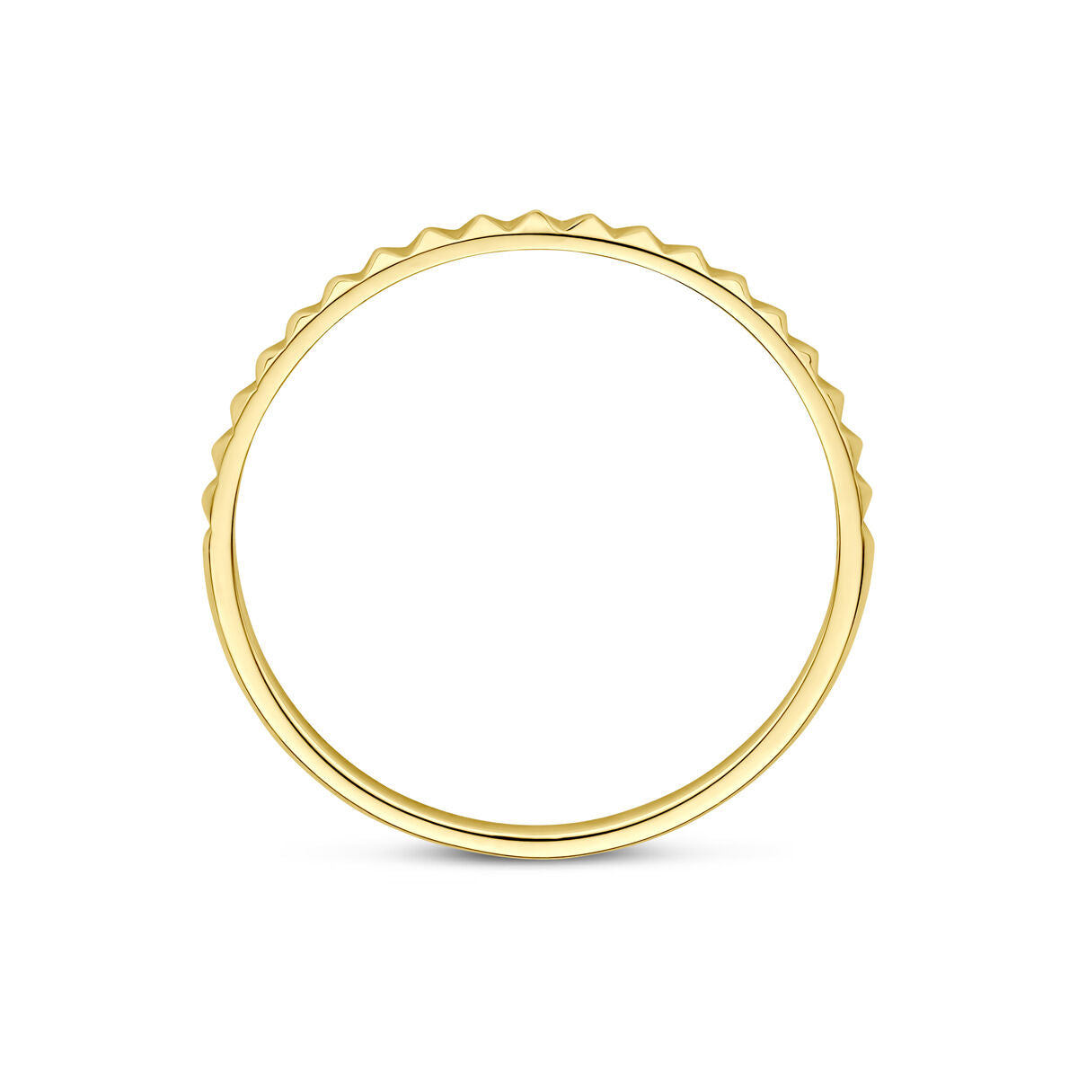 Anello scorrevole in oro giallo 14k – 1.5 mm di larghezza