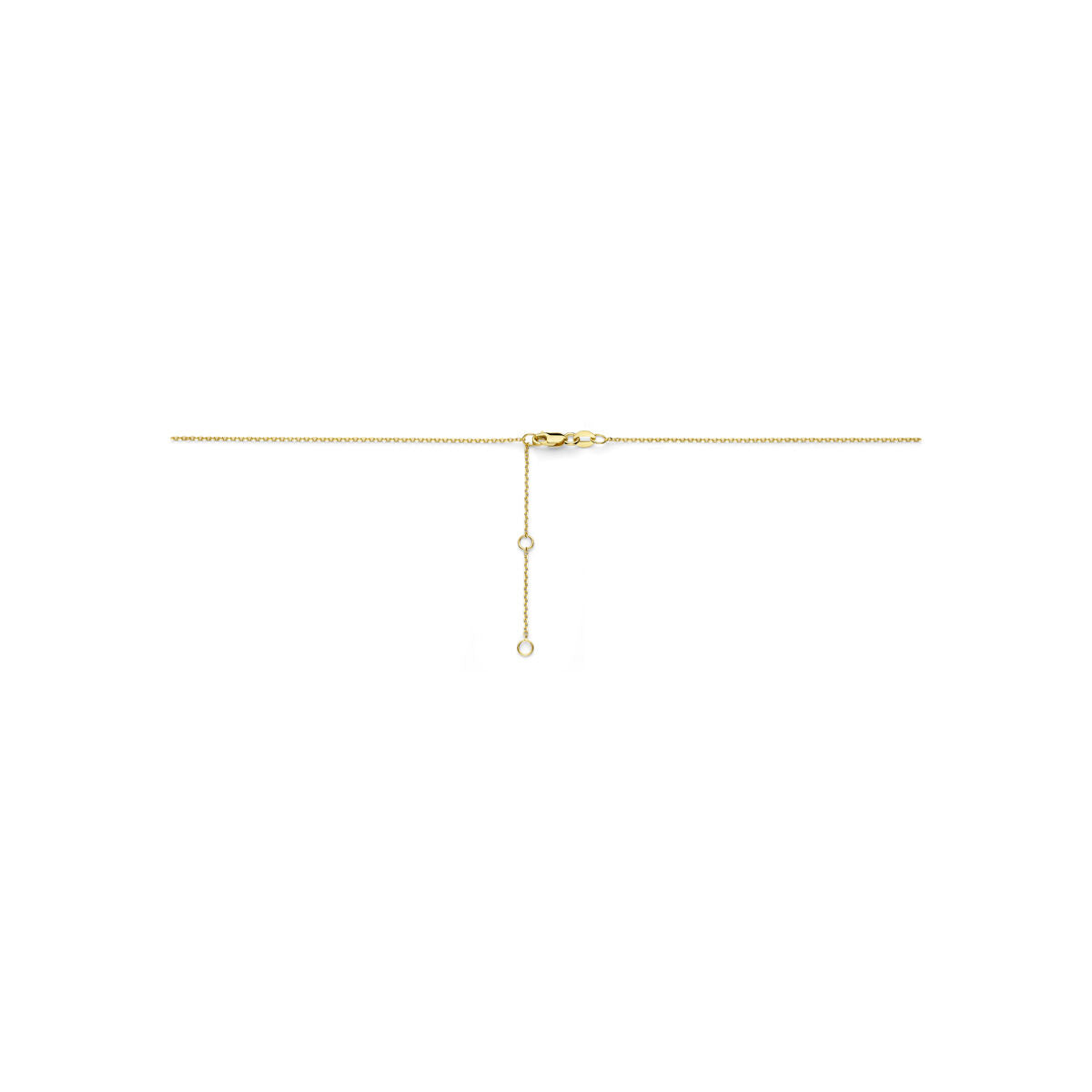 Collana in oro giallo 14k con cuoricino e diamante