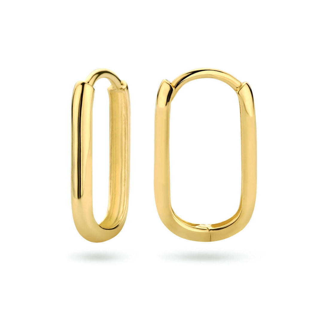 klapoorringen paperclip 16 mm 9 Karaat
