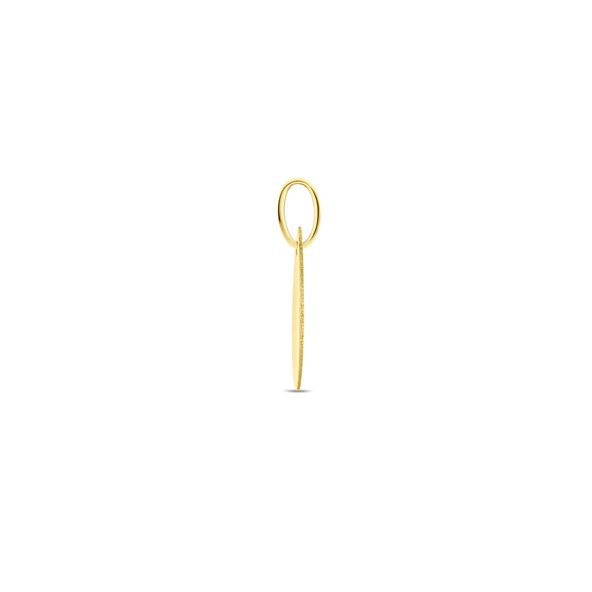 ciondolo da incidere 19 mm oro giallo 14K