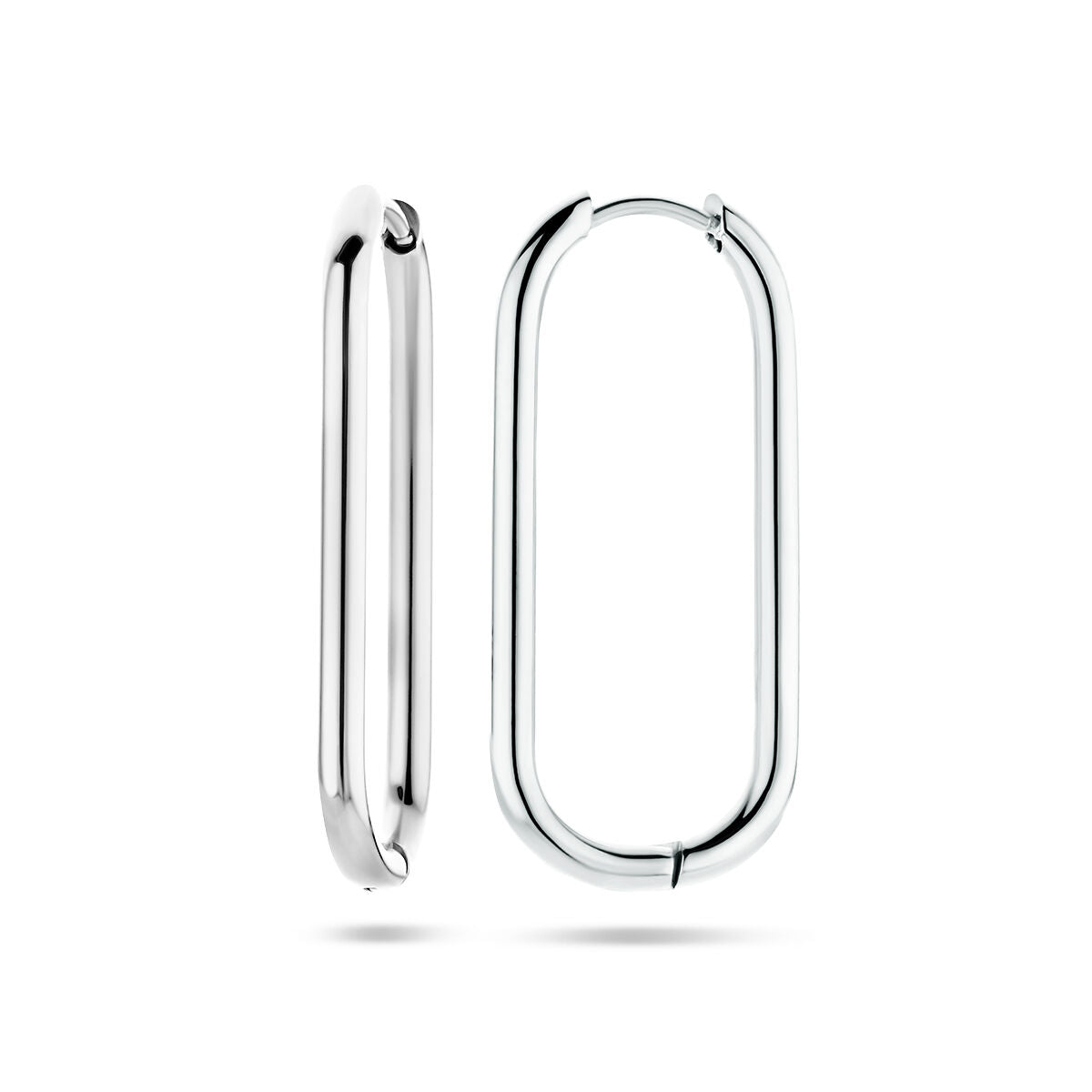 orecchini a cerchio paperclip acciaio inossidabile