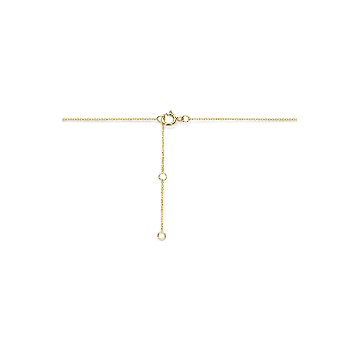 collana diamante lab grown 0.49ct h si oro giallo 14K