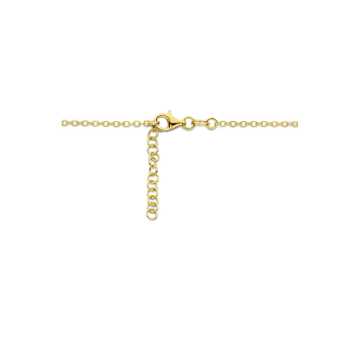 Collana color oro da donna cuore e infinito micron dorato (giallo)