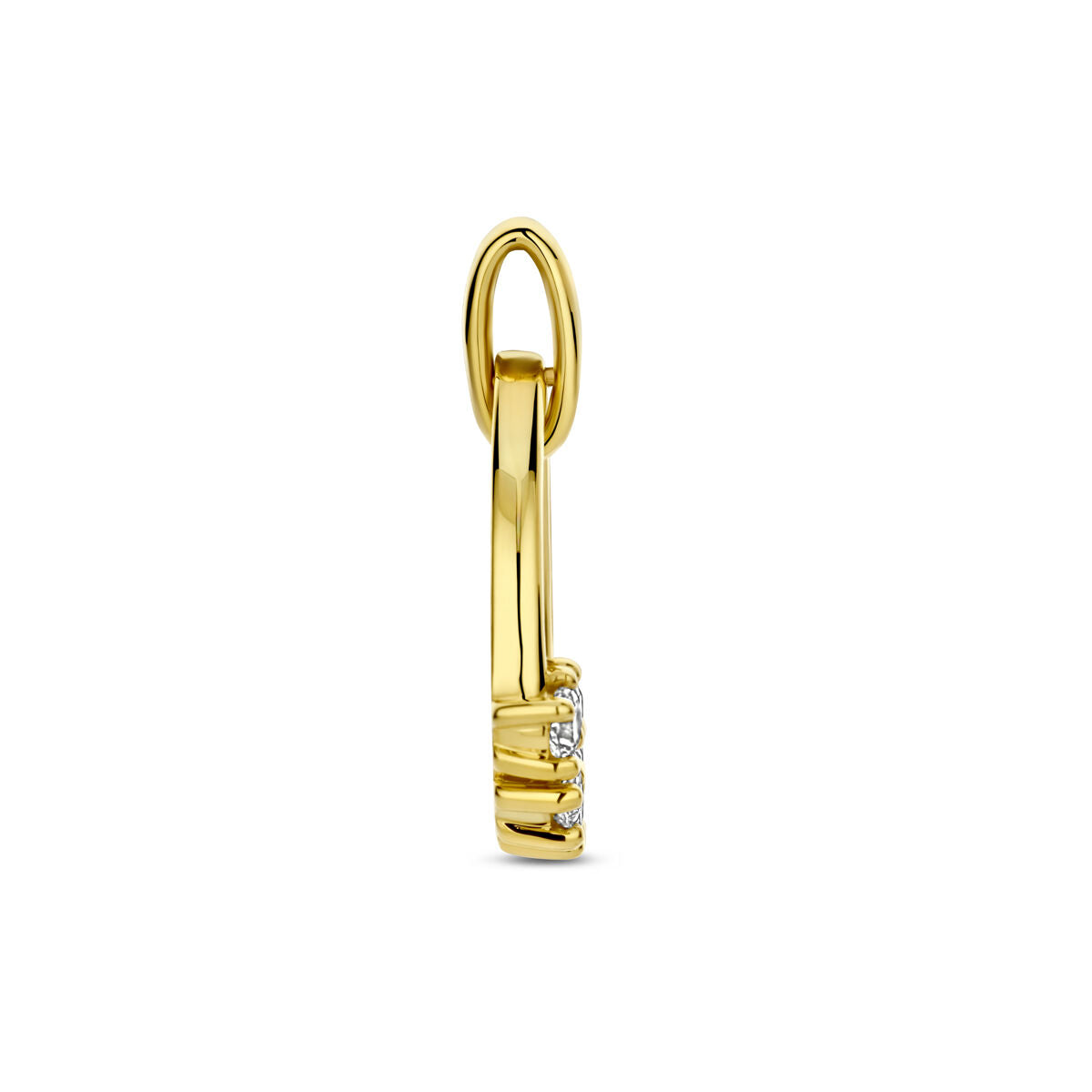 Ciondolo in oro con diamante lab grown – 14k oro giallo
