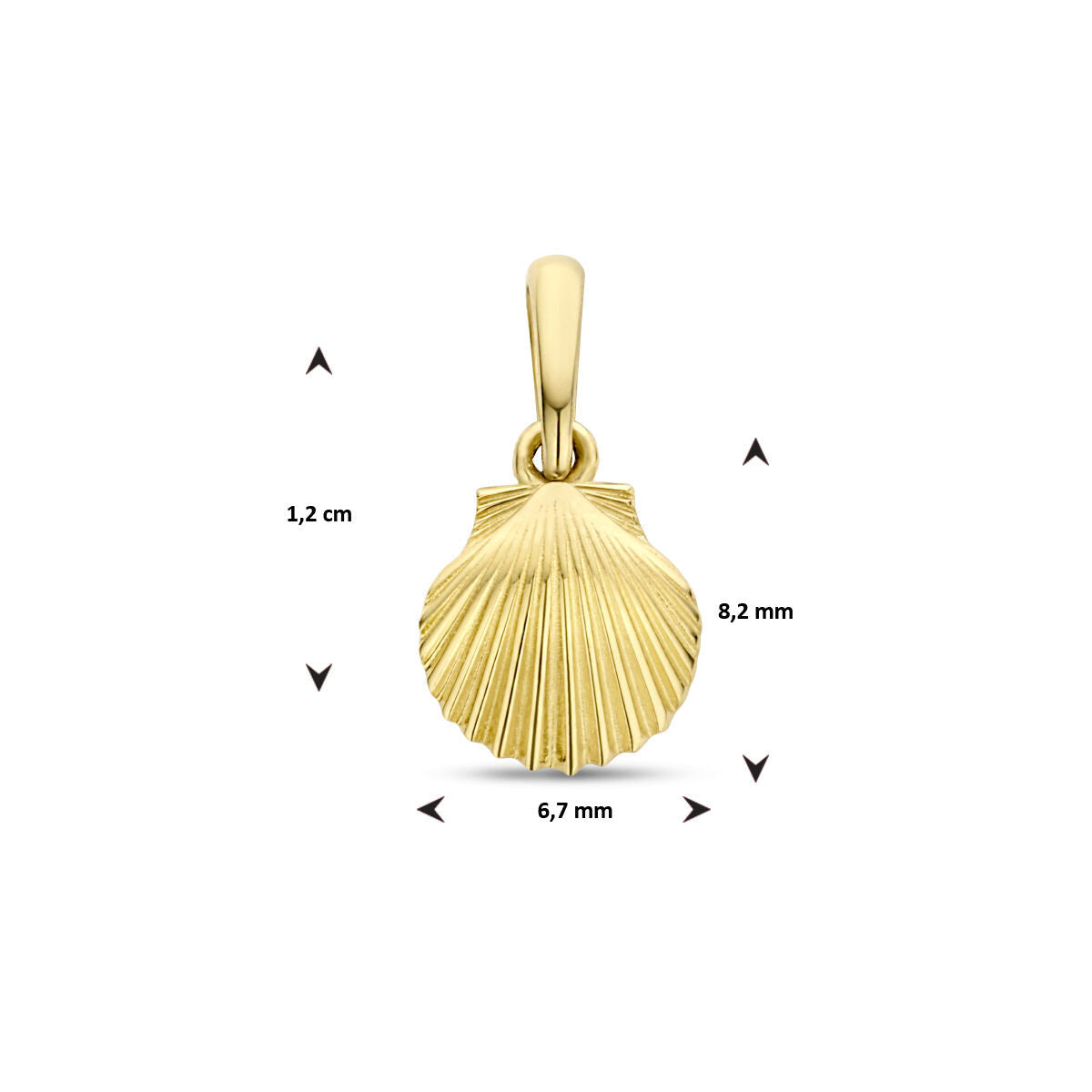 ciondolo conchiglia 14K oro giallo