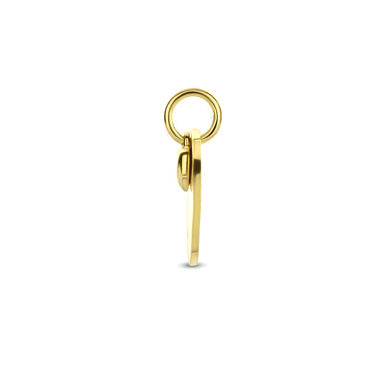 Ciondolo da incidere cuoricino oro giallo 14K