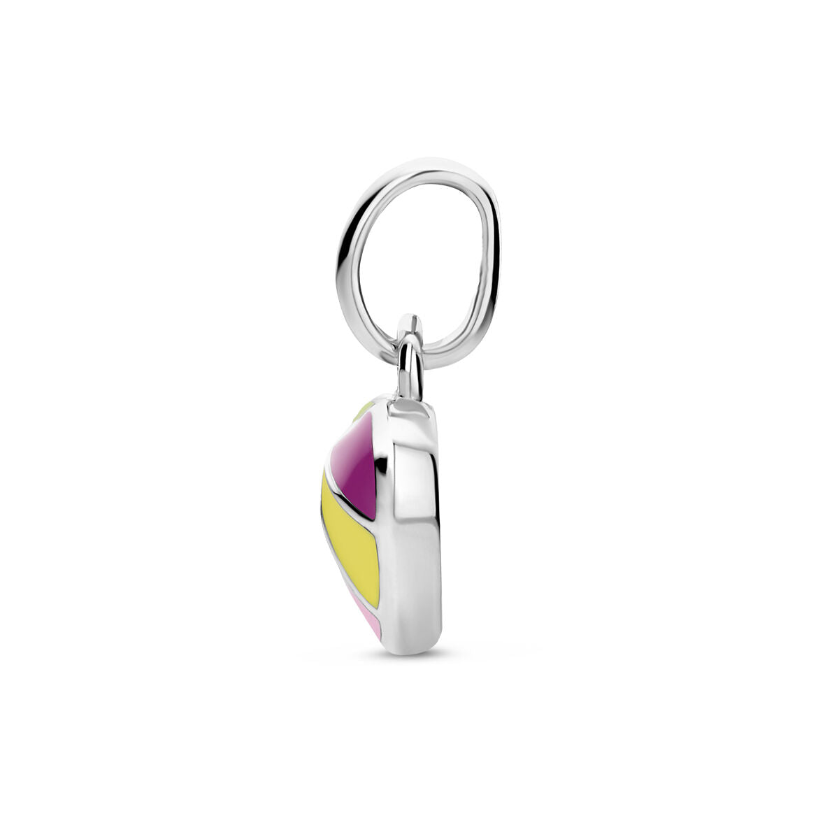 ciondolo cuore argento rodiato