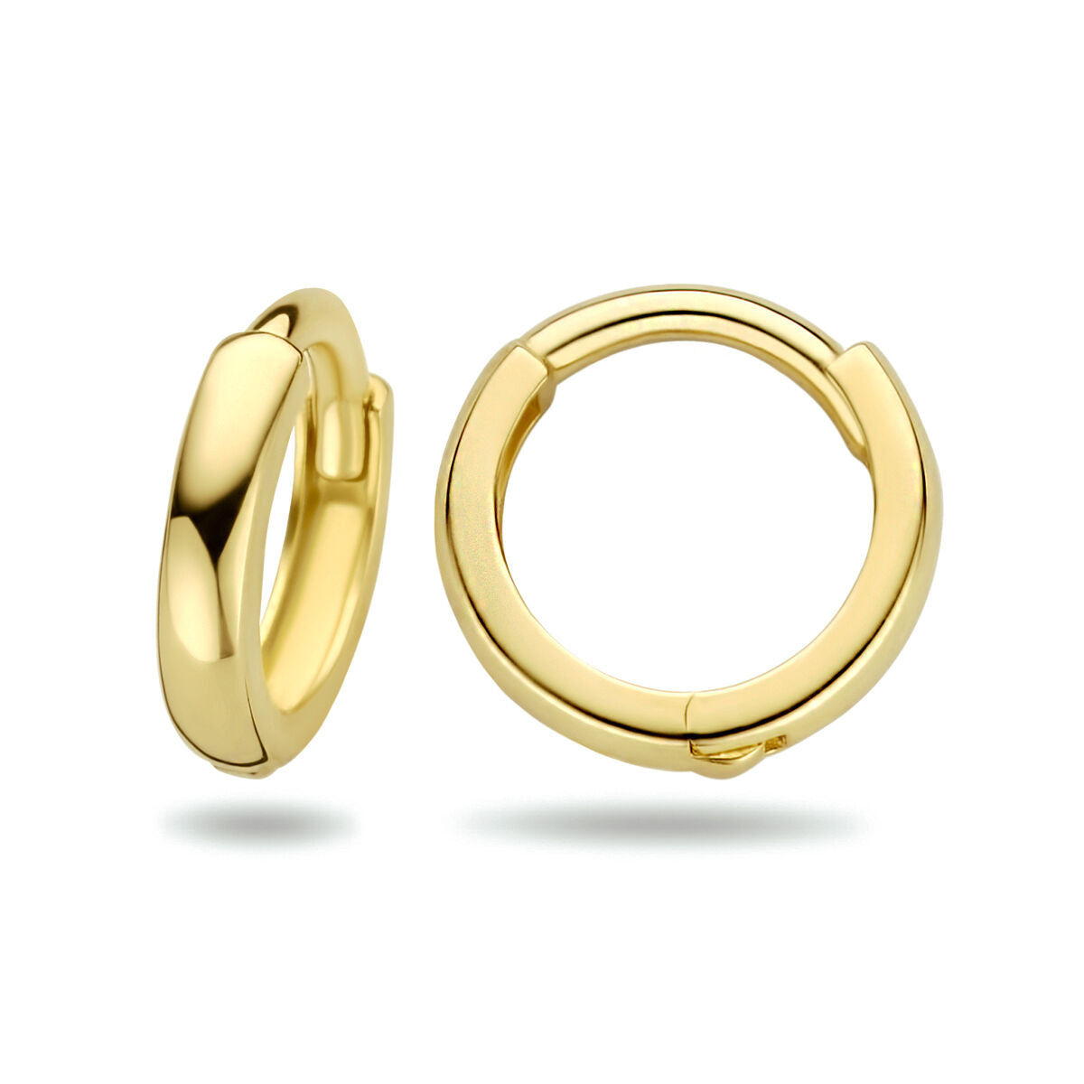orecchini a cerchio con cerniera 1.6 x 8 mm oro giallo 14K