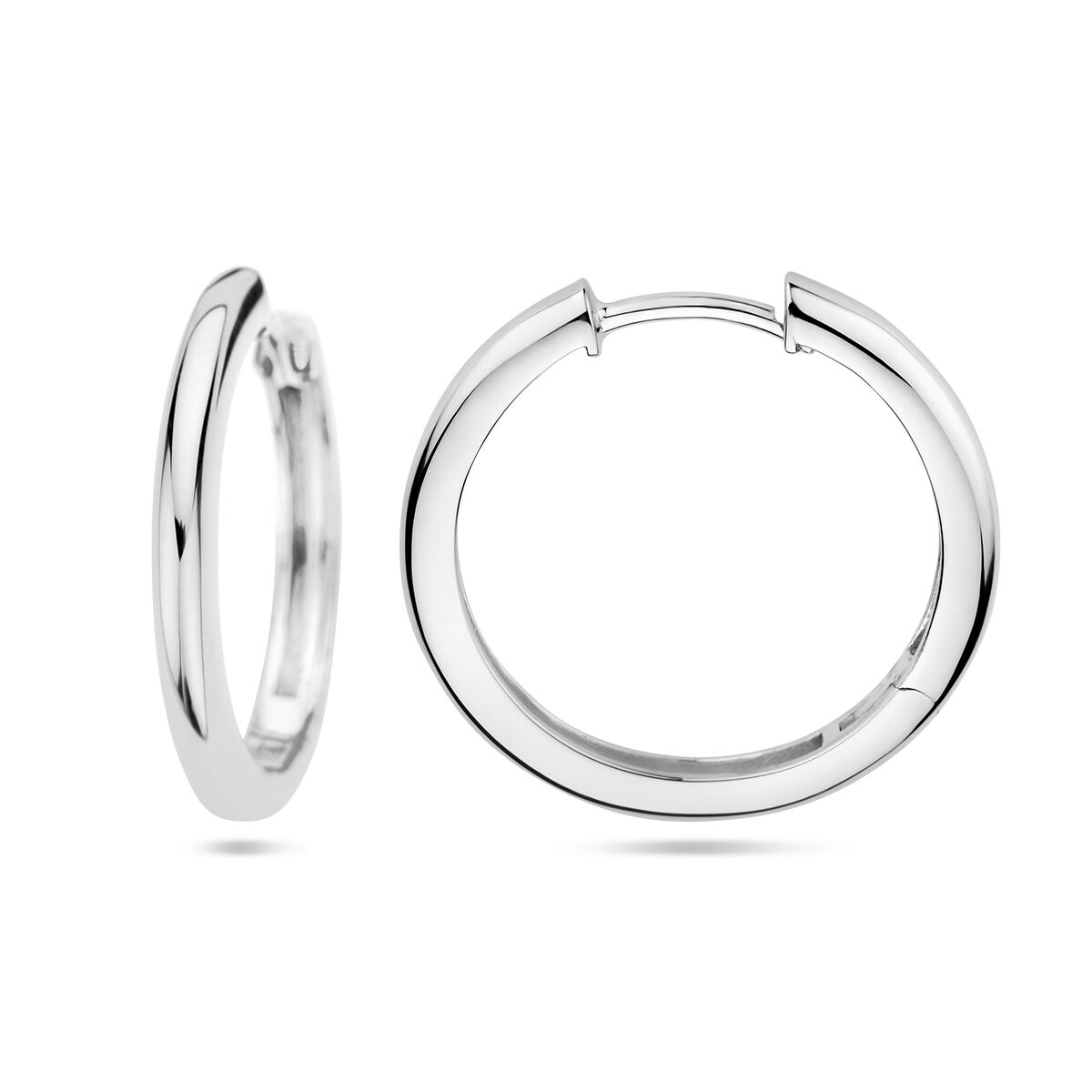 creoli 2,5 mm semicircolari argento rodiato
