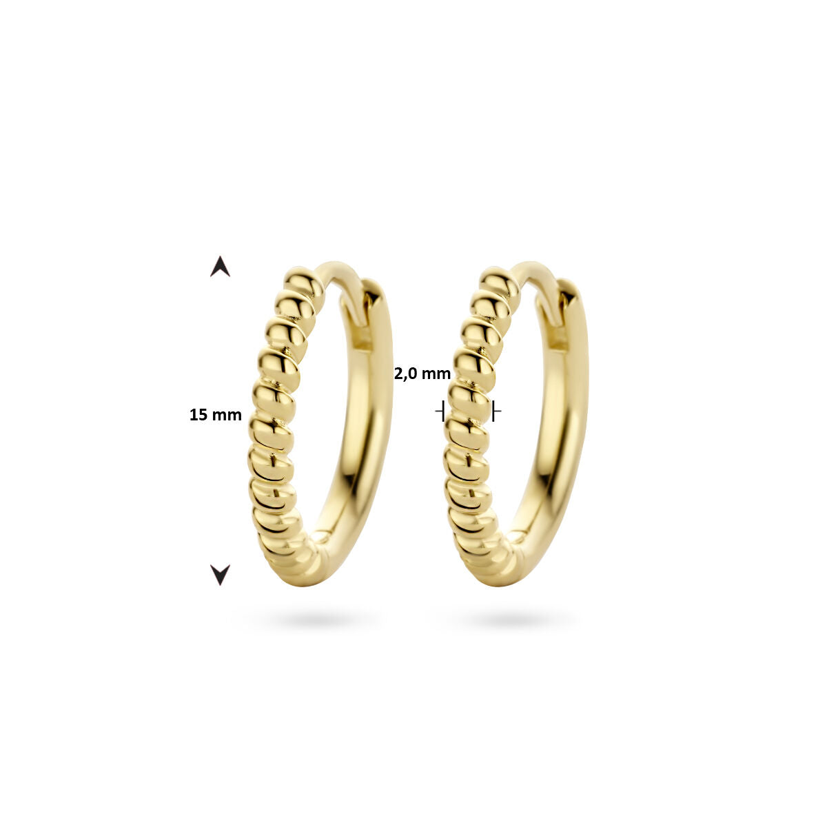 cerchi orecchino 1 micron argento dorato (giallo)