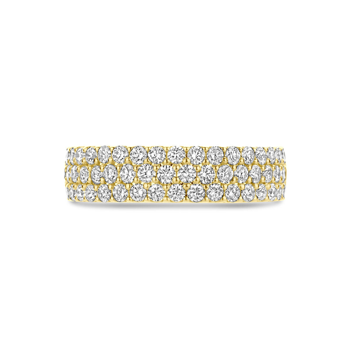 anello diamante 1.13ct h si 14K oro giallo