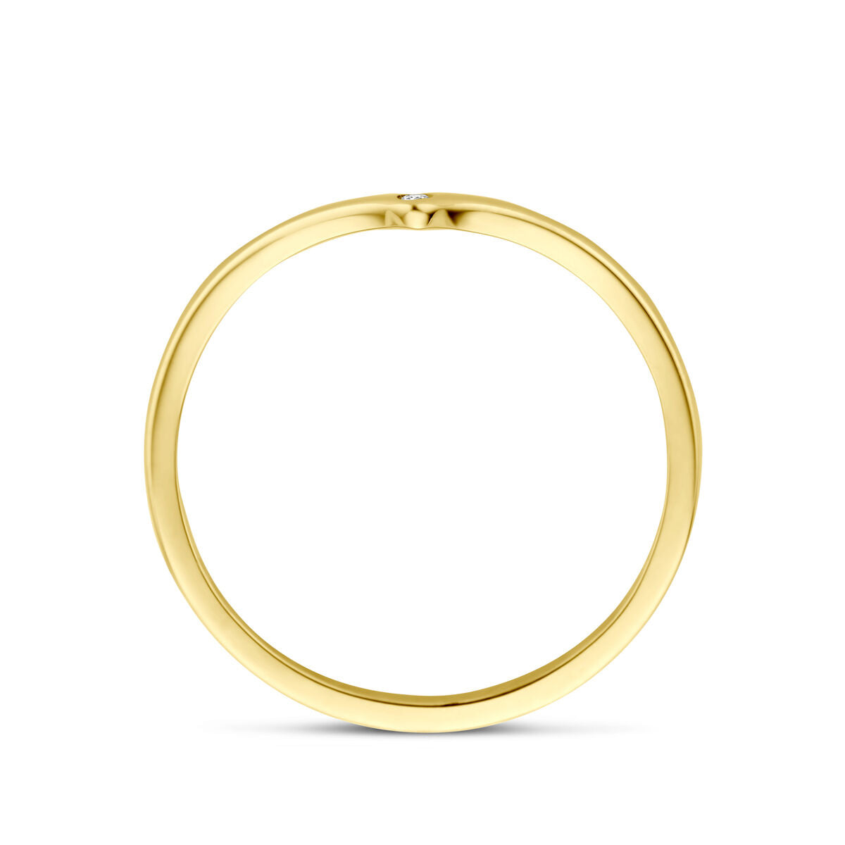anello zircone 14K oro giallo