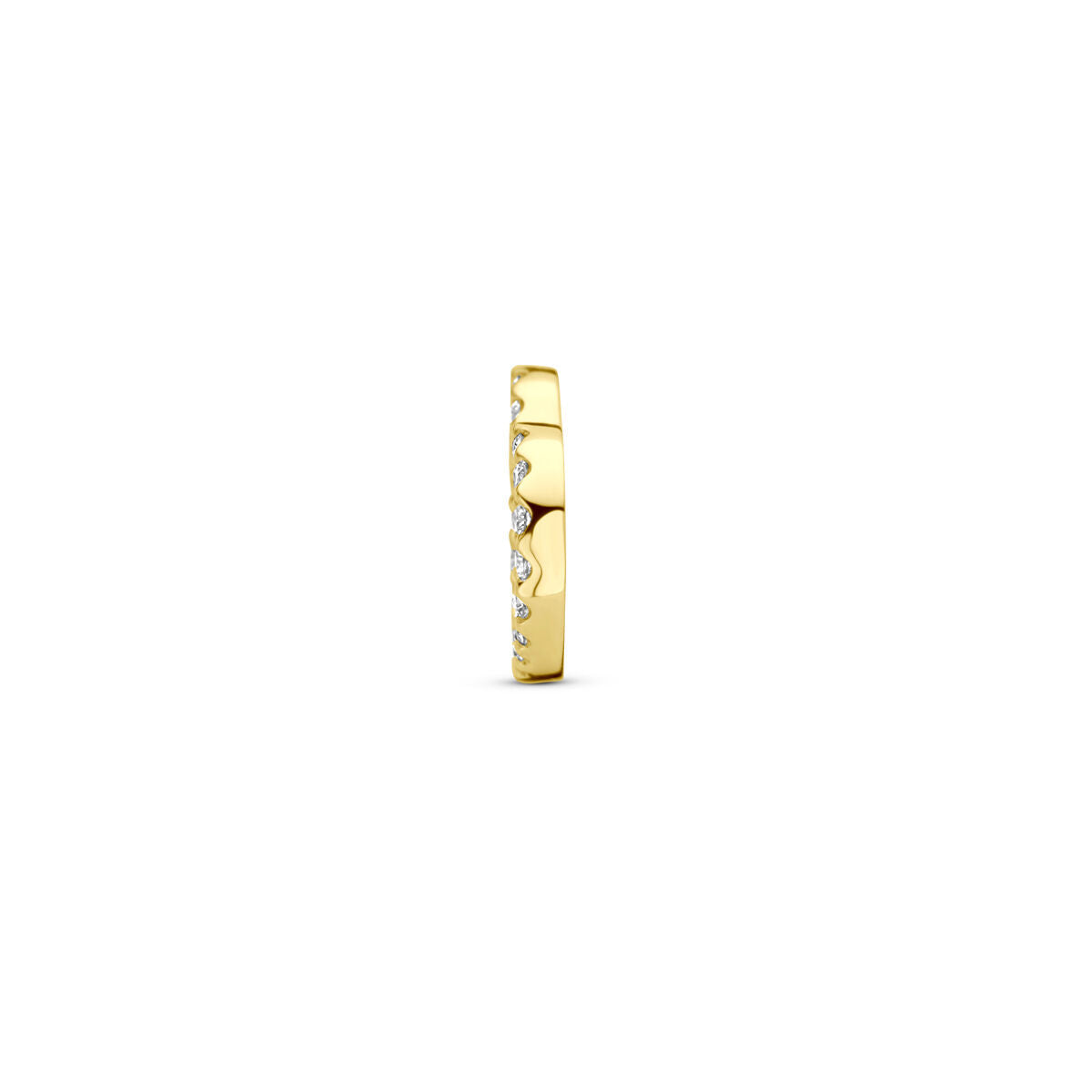 ciondolo cuoricino diamante 0.06ct h si 7 mm oro giallo 14K