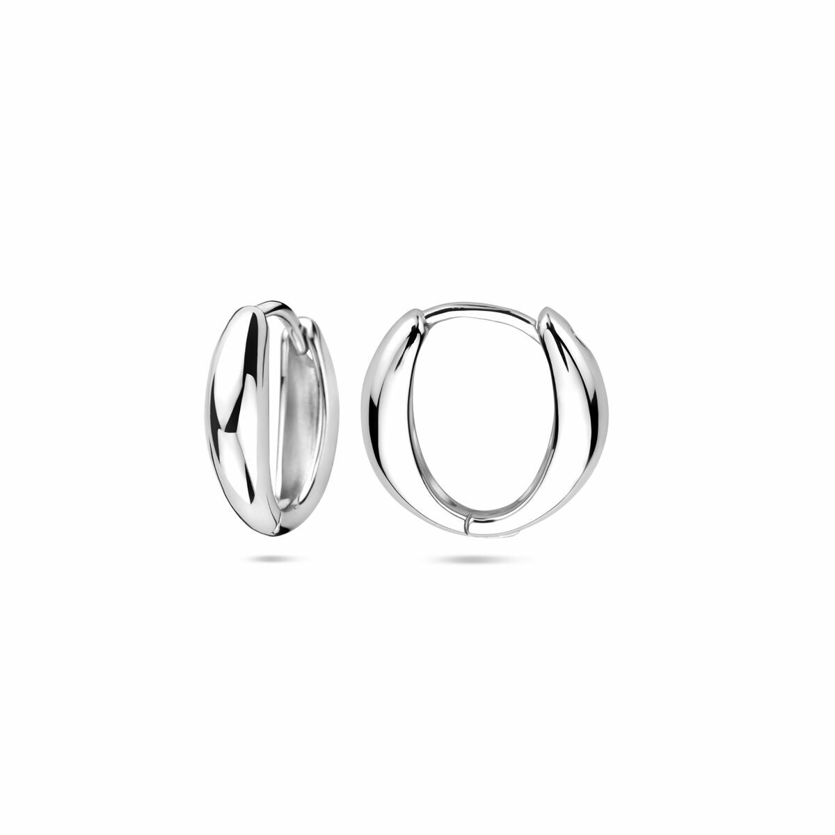 orecchini a clip 14,5 mm argento rodiato