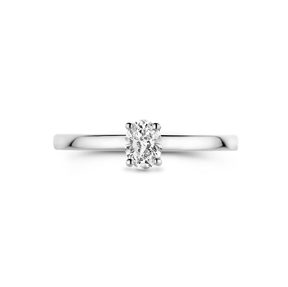 anello di platino diamante 0.30ct g vsi platino