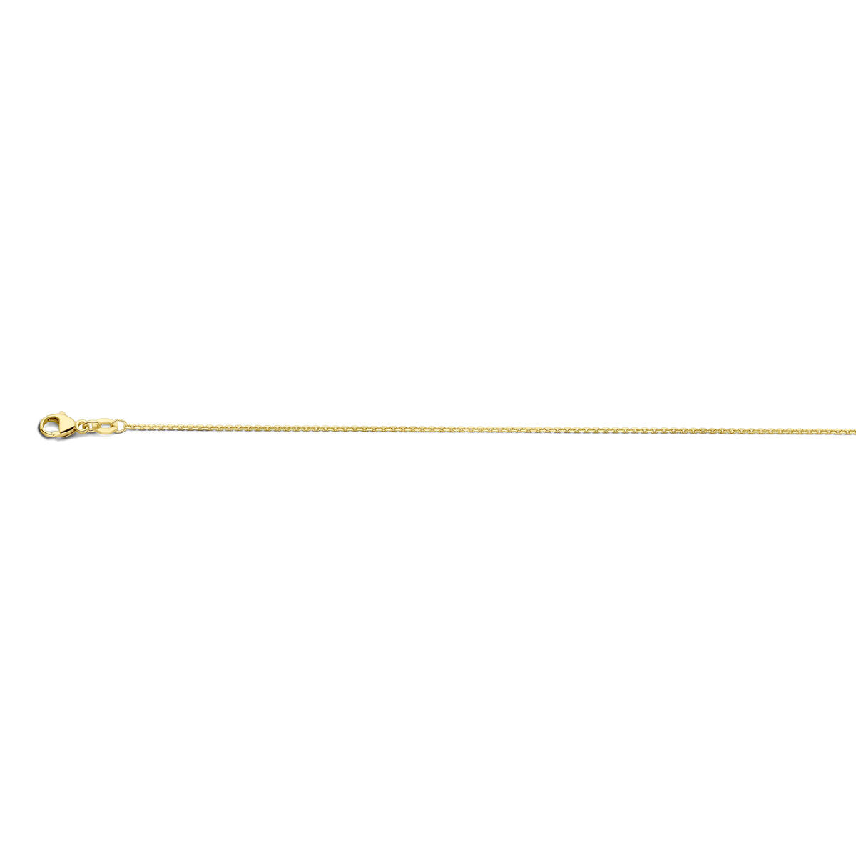 collana ad ancora diamantata 1,1 mm 41 - 43 - 45 cm in oro giallo 18K
