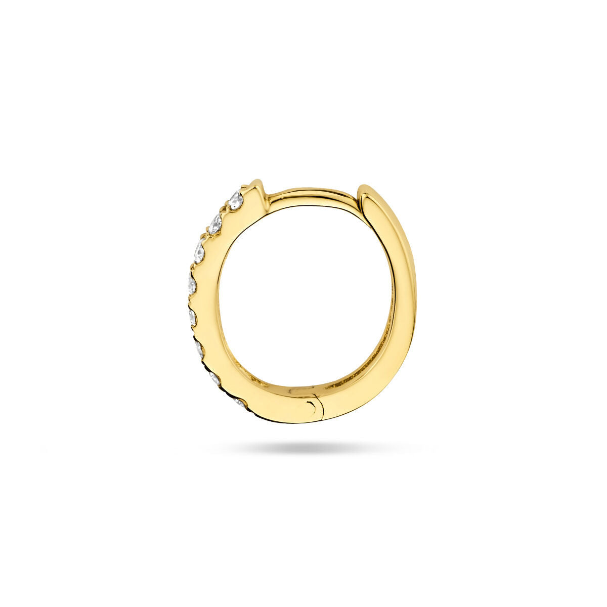 orecchino a clip diamante 0.075ct g si al pezzo oro giallo 14K