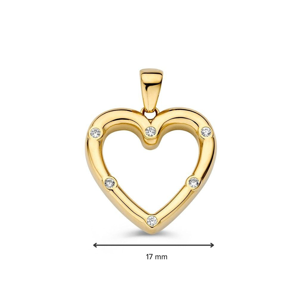 Ciondolo oro giallo zircone