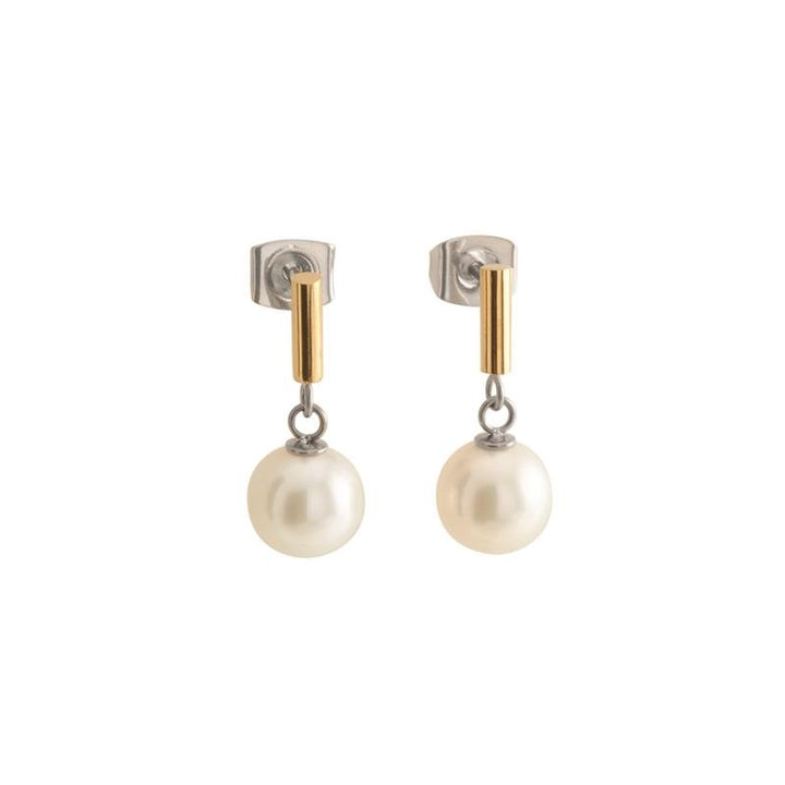 Boccia Titanium Oorsteker Bicolor parel 05043-02