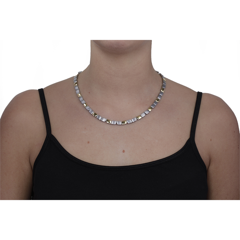 Boccia Titanium Collana Bicolore 08003-02
