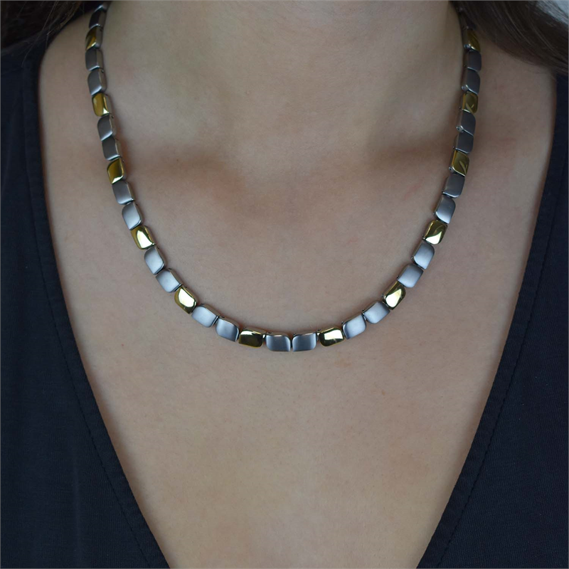 Boccia Titanium Collana Bicolore 08003-02