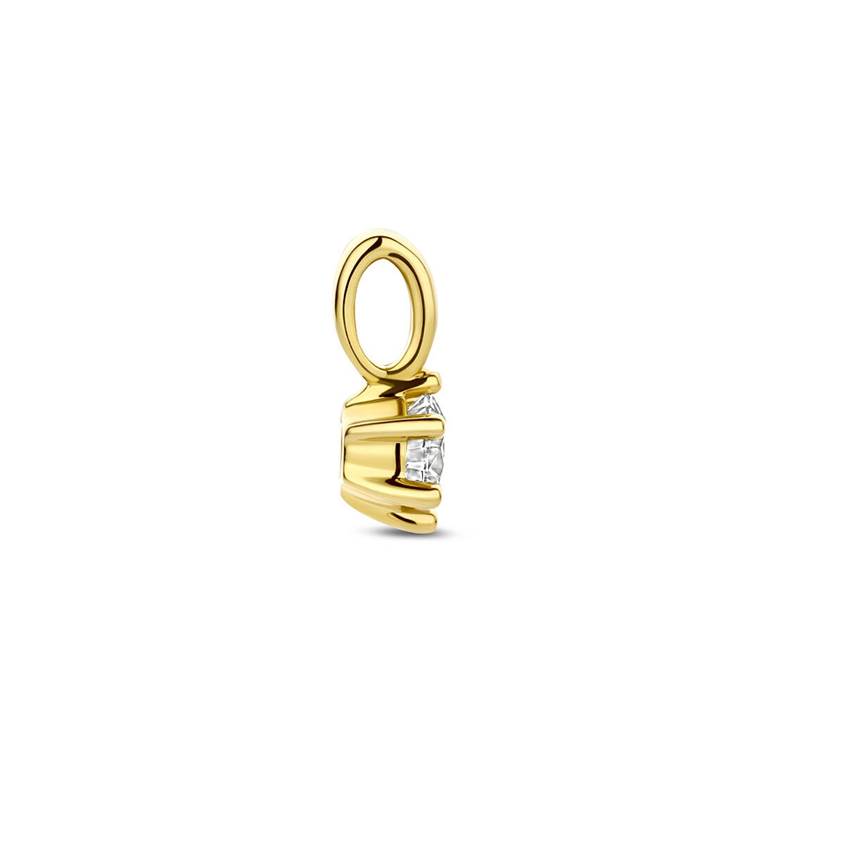 Ciondolo in oro con diamante lab grown – oro giallo 14k