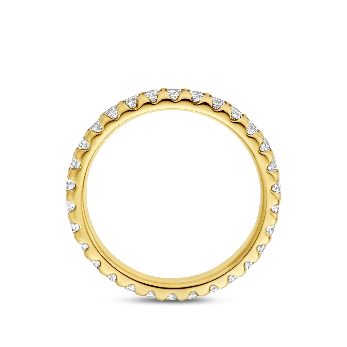 Anello da donna in oro con diamante lab grown – oro giallo 14k