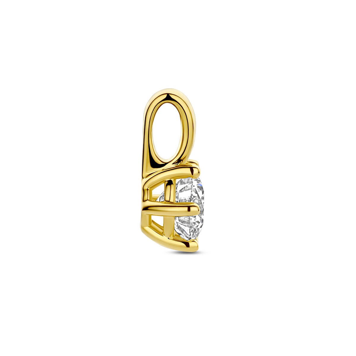 Ciondolo in oro con diamante lab grown – 14k oro giallo