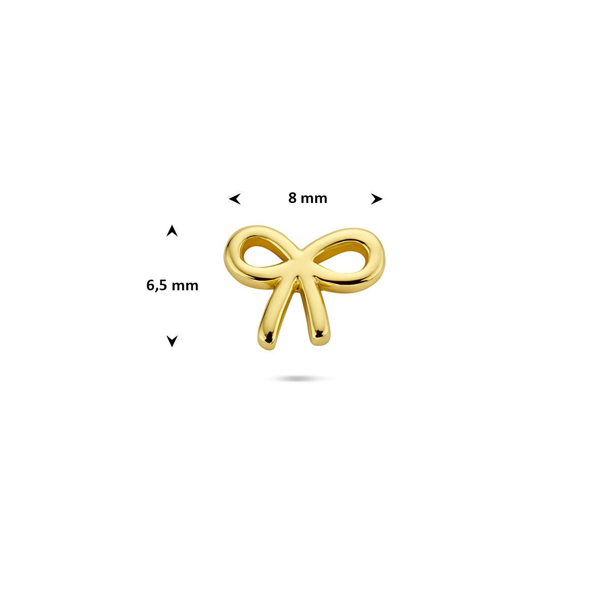 Piercing flat back in argento placcato oro a fiocco – argento 925