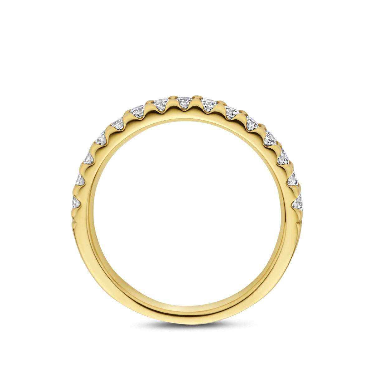 Anello da donna in oro con diamante lab grown – oro giallo 14k