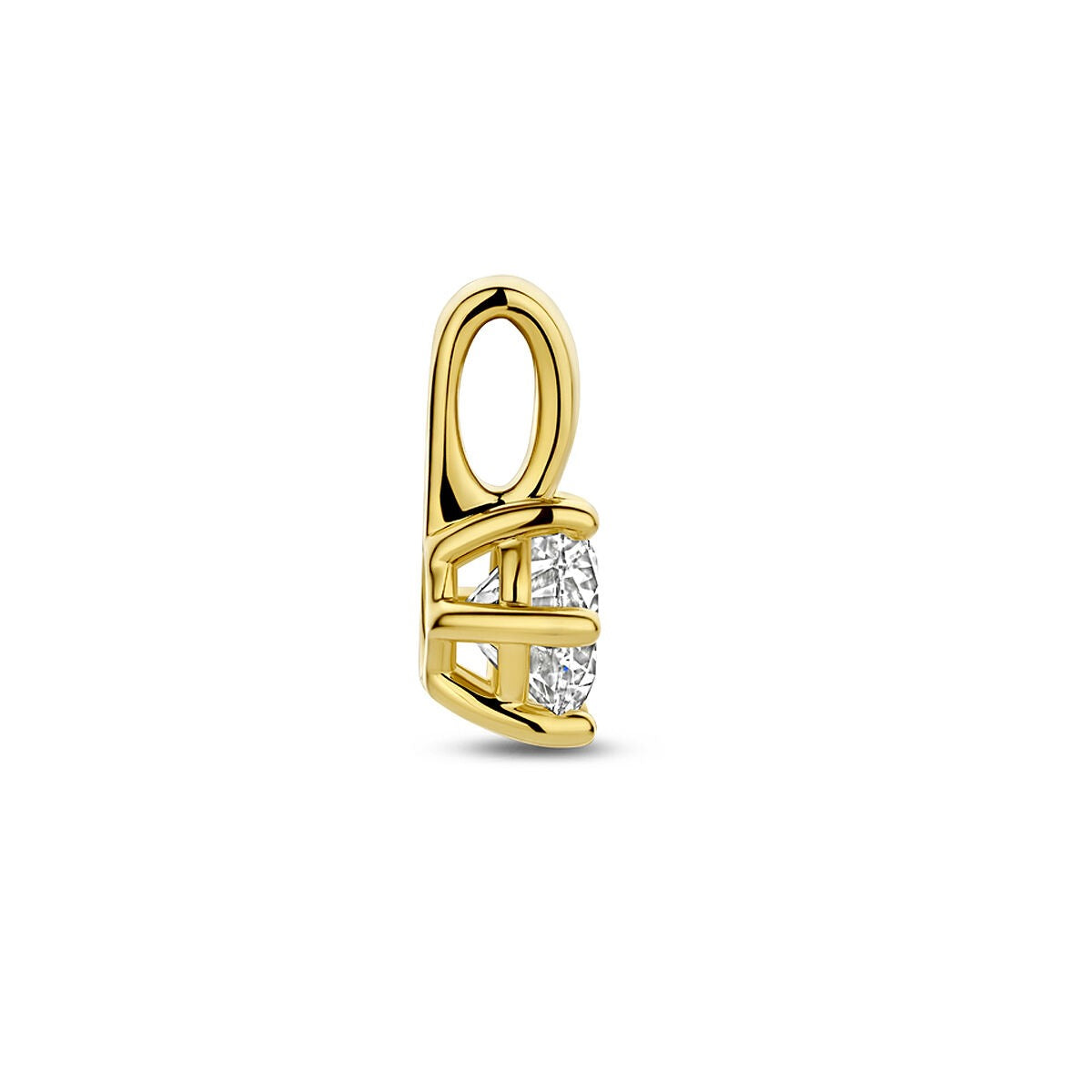 Ciondolo in oro con diamante lab grown – oro giallo 14k