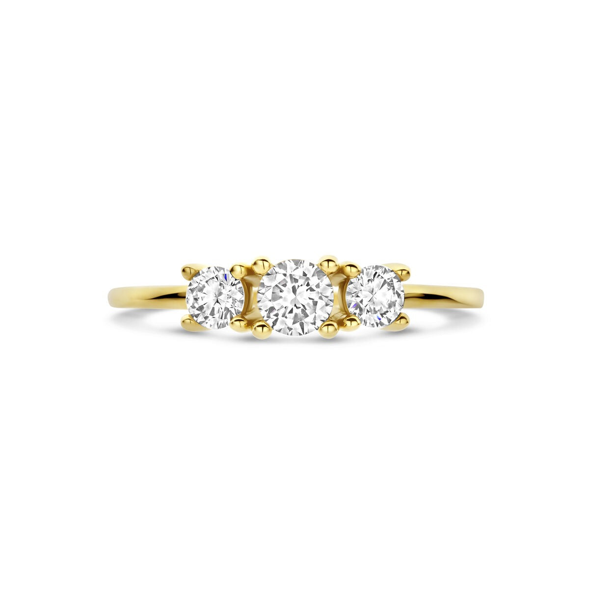 Anello da donna in oro con diamante lab grown – oro giallo 14k