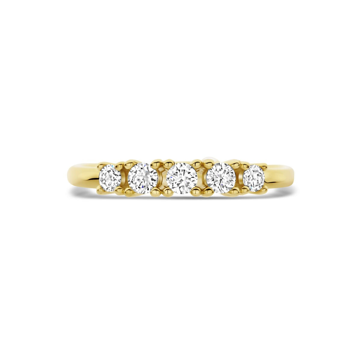 Anello da donna in oro con diamante lab grown – oro giallo 14k