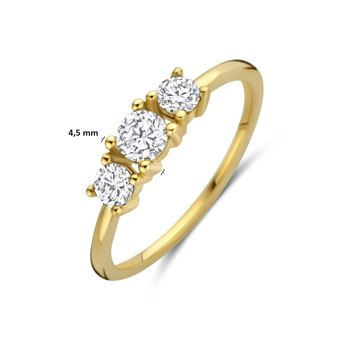 Anello da donna in oro con diamante lab grown – oro giallo 14k