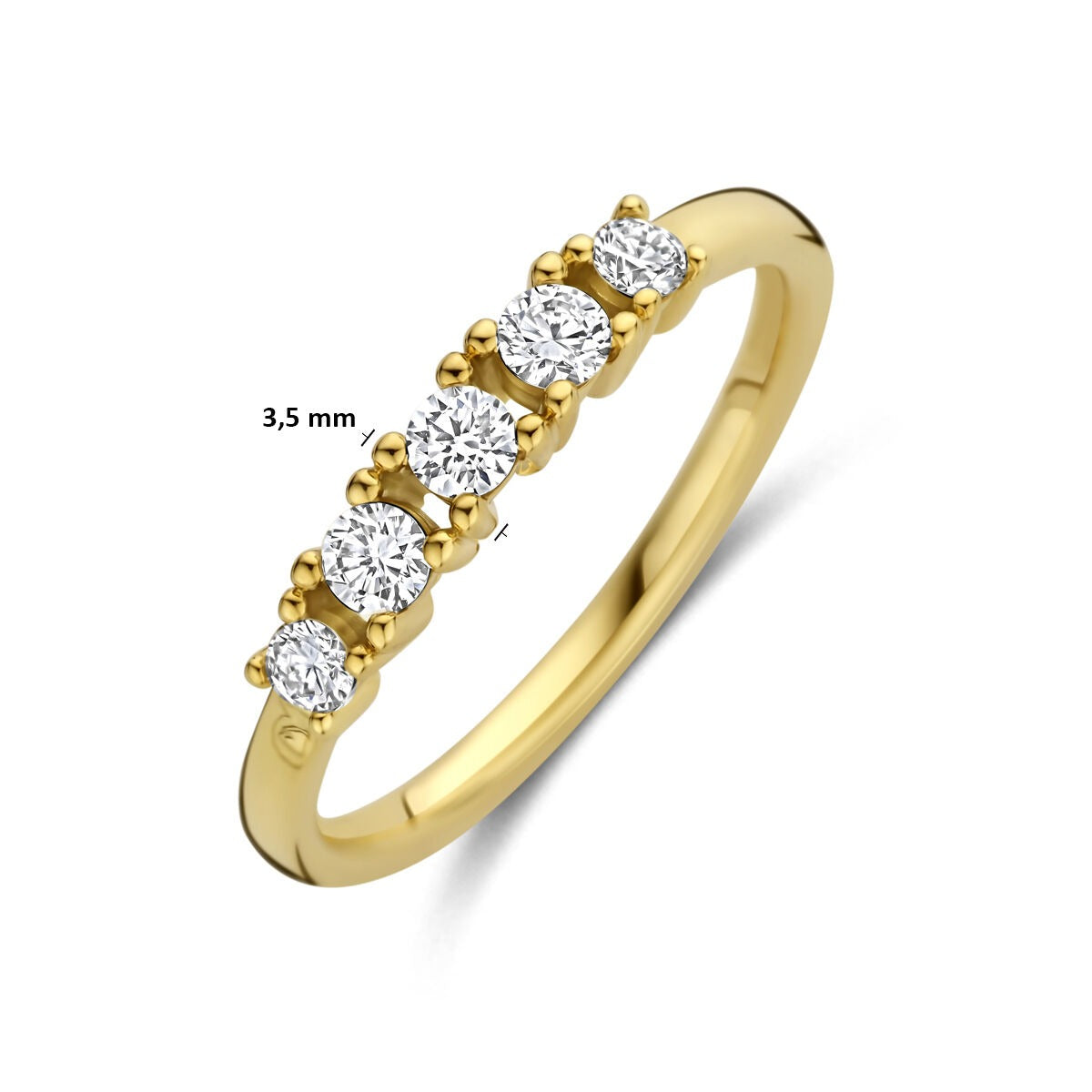 Anello da donna in oro con diamante lab grown – oro giallo 14k