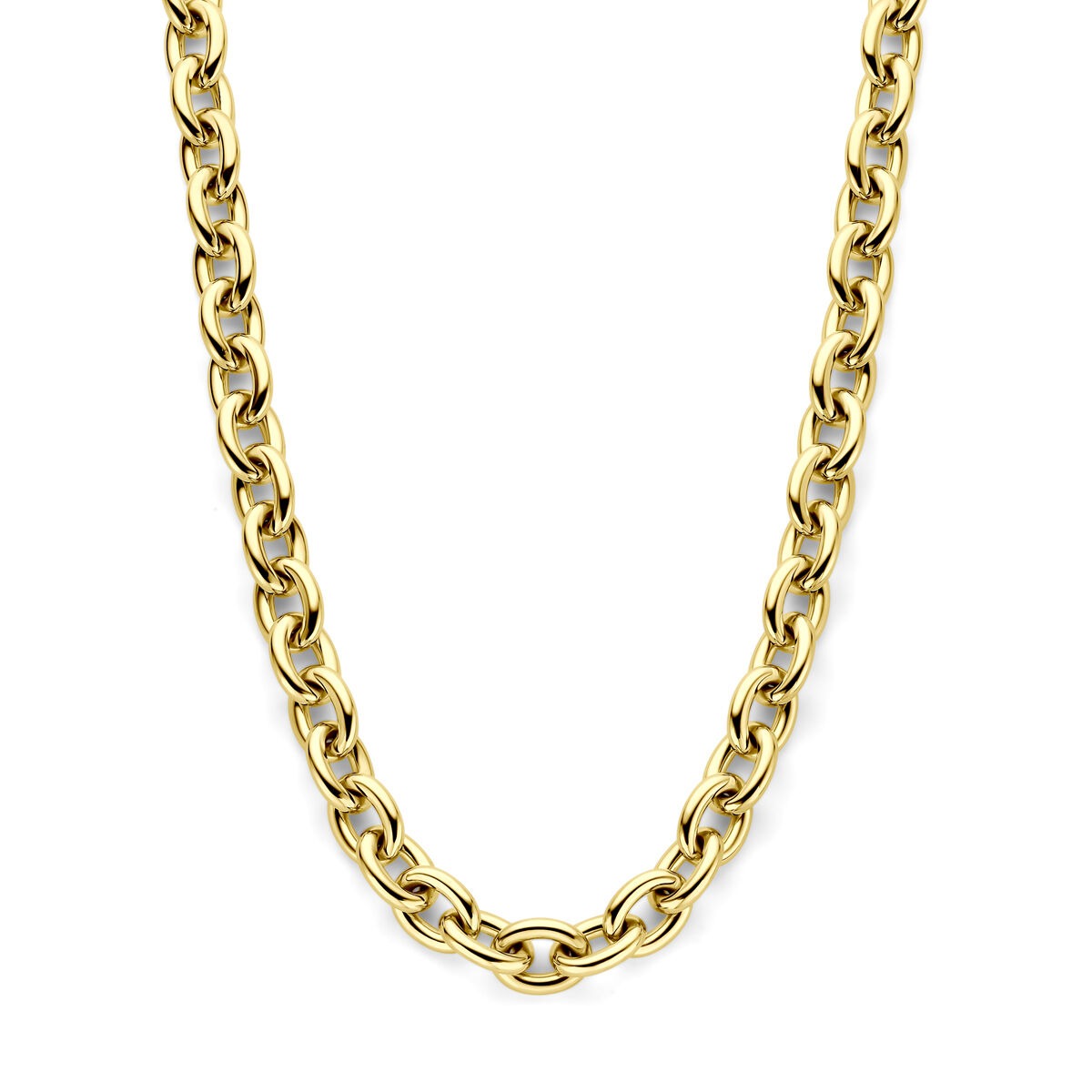 Collana in oro 14k con maglie ancorate per donna.