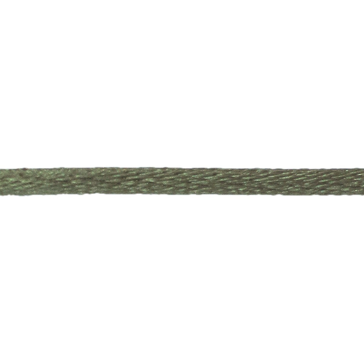 Filo satinato verde di 38 cm per bracciale a nodo.