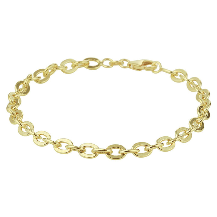 14k Geelgouden anker armband