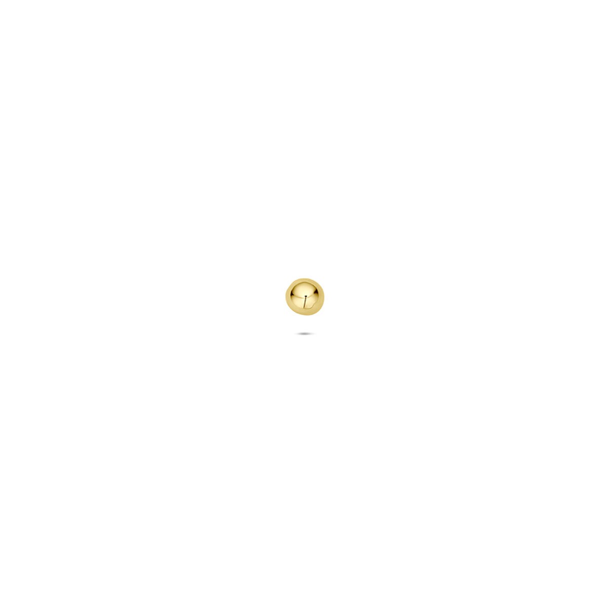 Palla in oro giallo 14K da 2 mm per piercing.