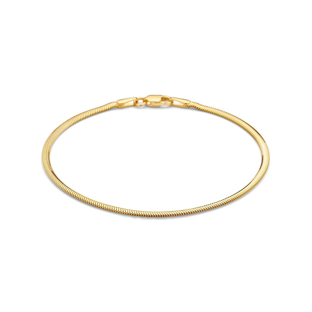 14k geelgouden slangenarmband
