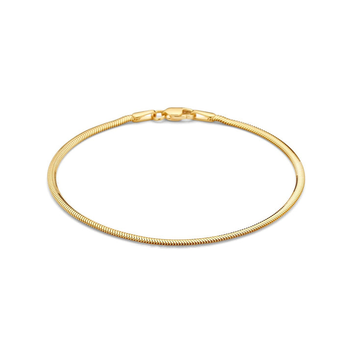 14k geelgouden slangenarmband