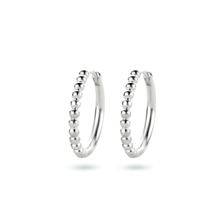 Gerhodineerde 925 zilveren klapoorringen 2 mm