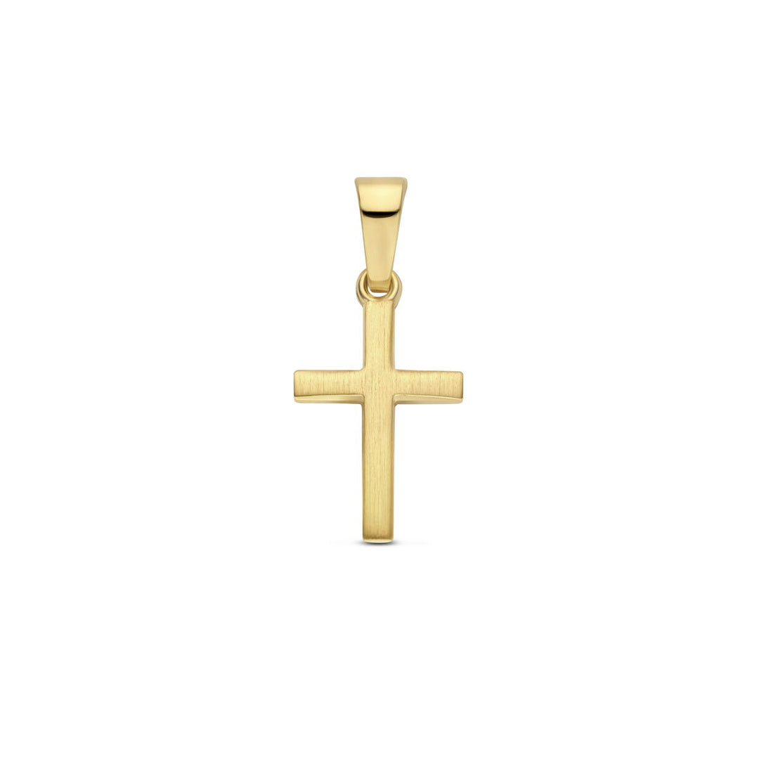 14k geelgouden kruis hanger – tijdloos symbool van geloof