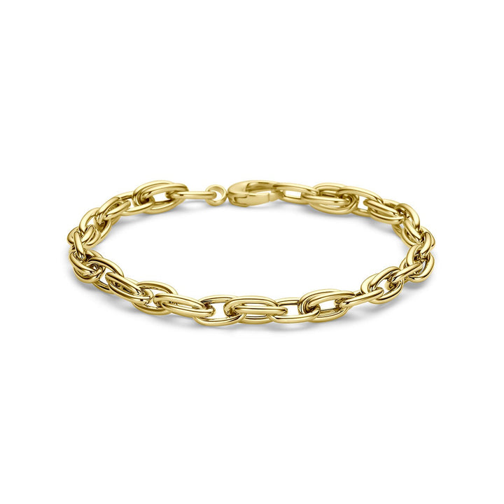 9k Geelgouden anker armband