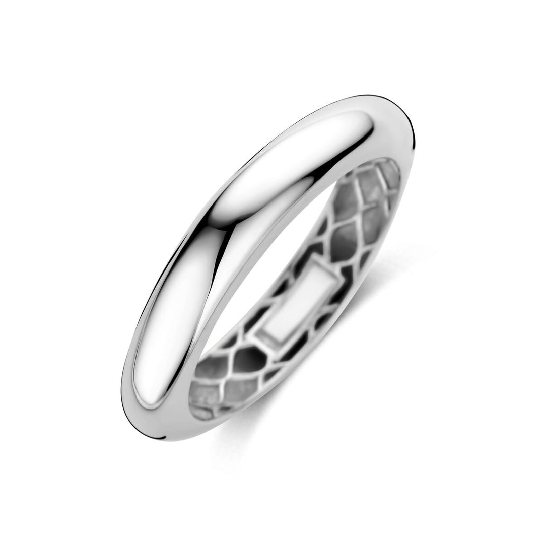 Witgouden ring – 14k witgoud, 4 mm breed
