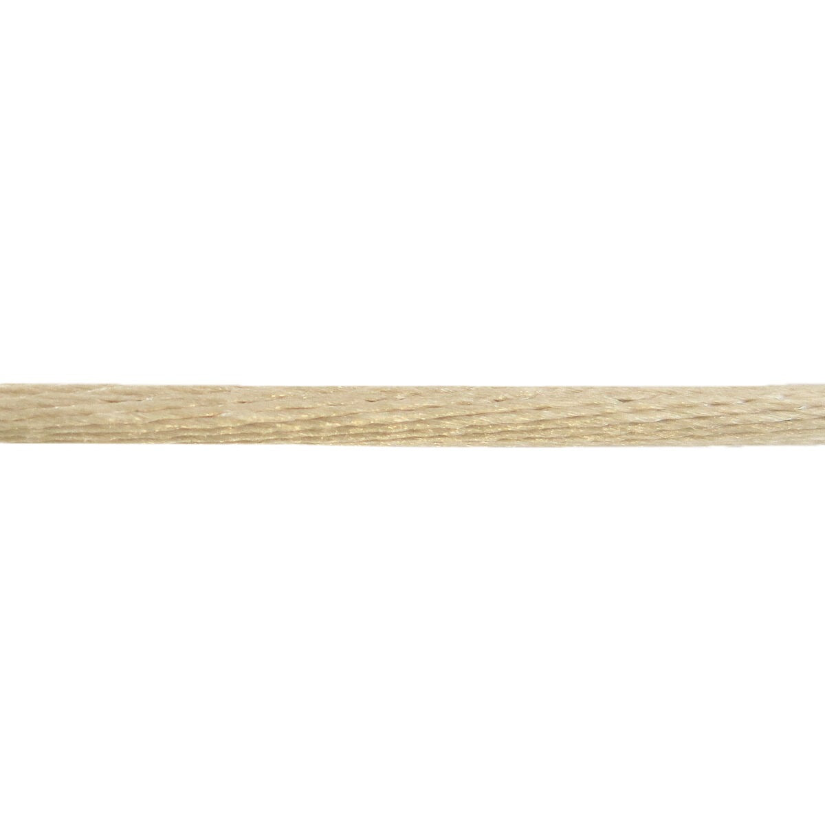 Cordino satinato beige di 38 cm per creare il tuo bracciale a nodo.